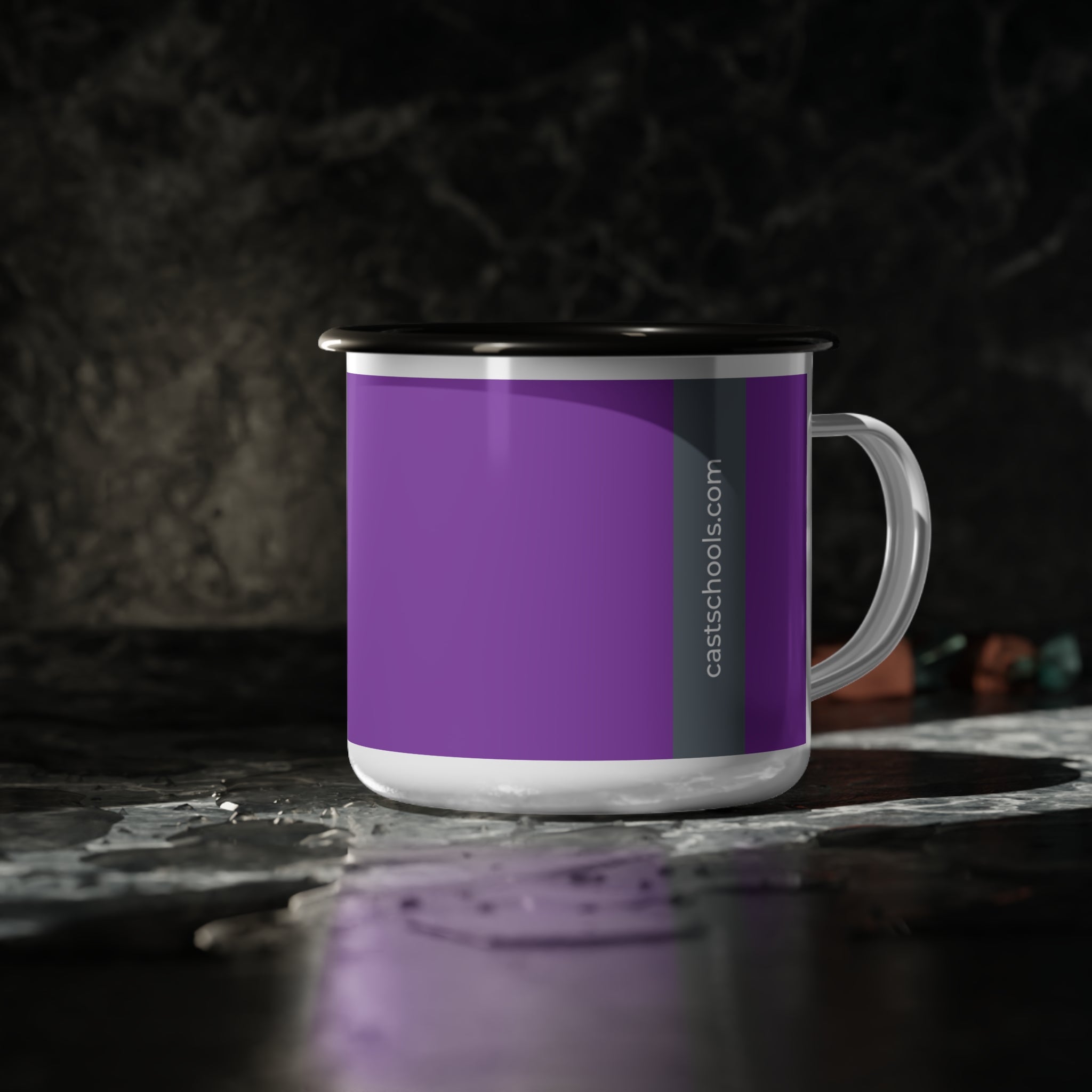 CAST Teach Custom Enamel Camp Cup - Perfect for Outdoor Adventures and Everyday Use