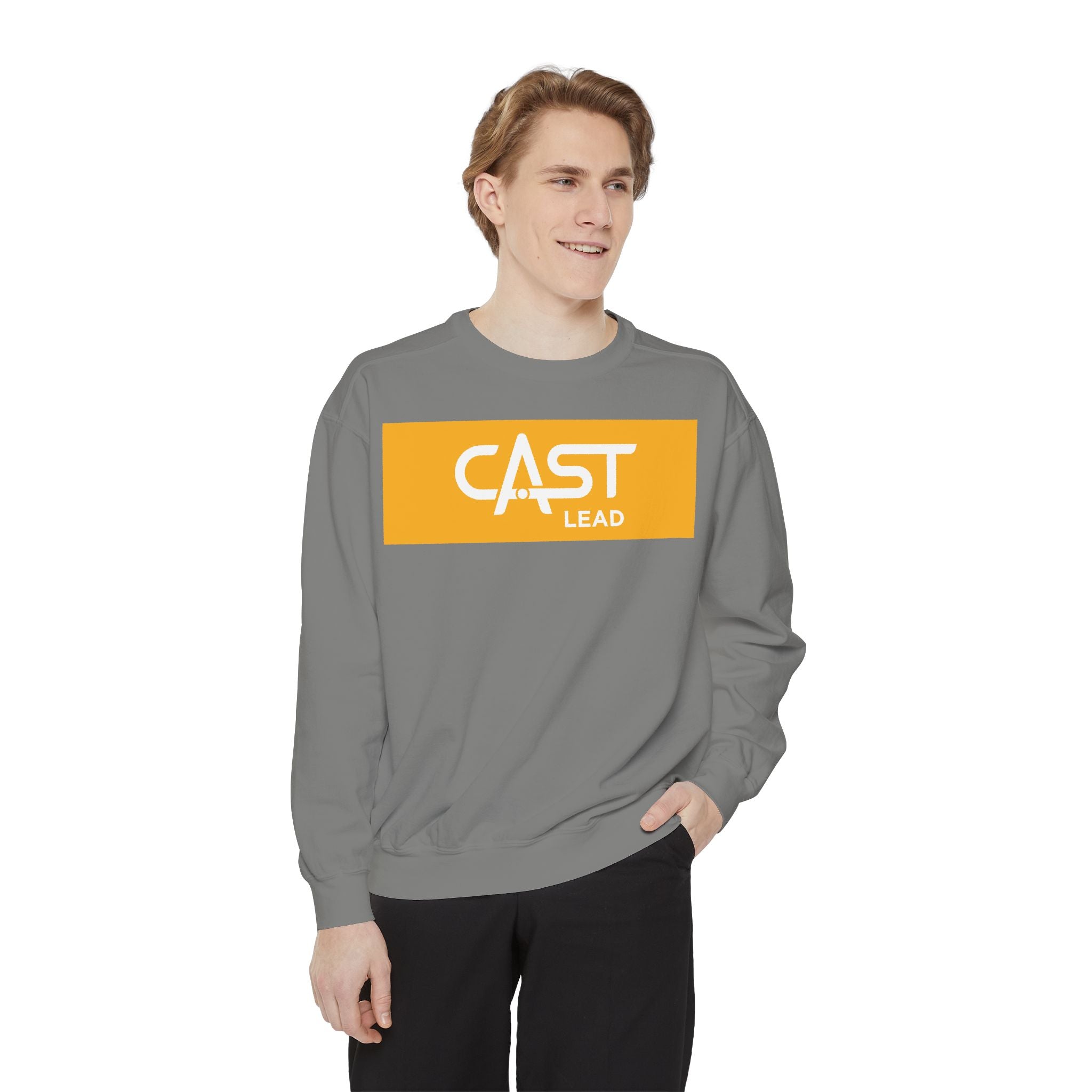 CAST Lead Unisex Garment-Dyed Sweatshirt | Casual & Comfy | Perfect for Tech Enthusiasts & Everyday Wear