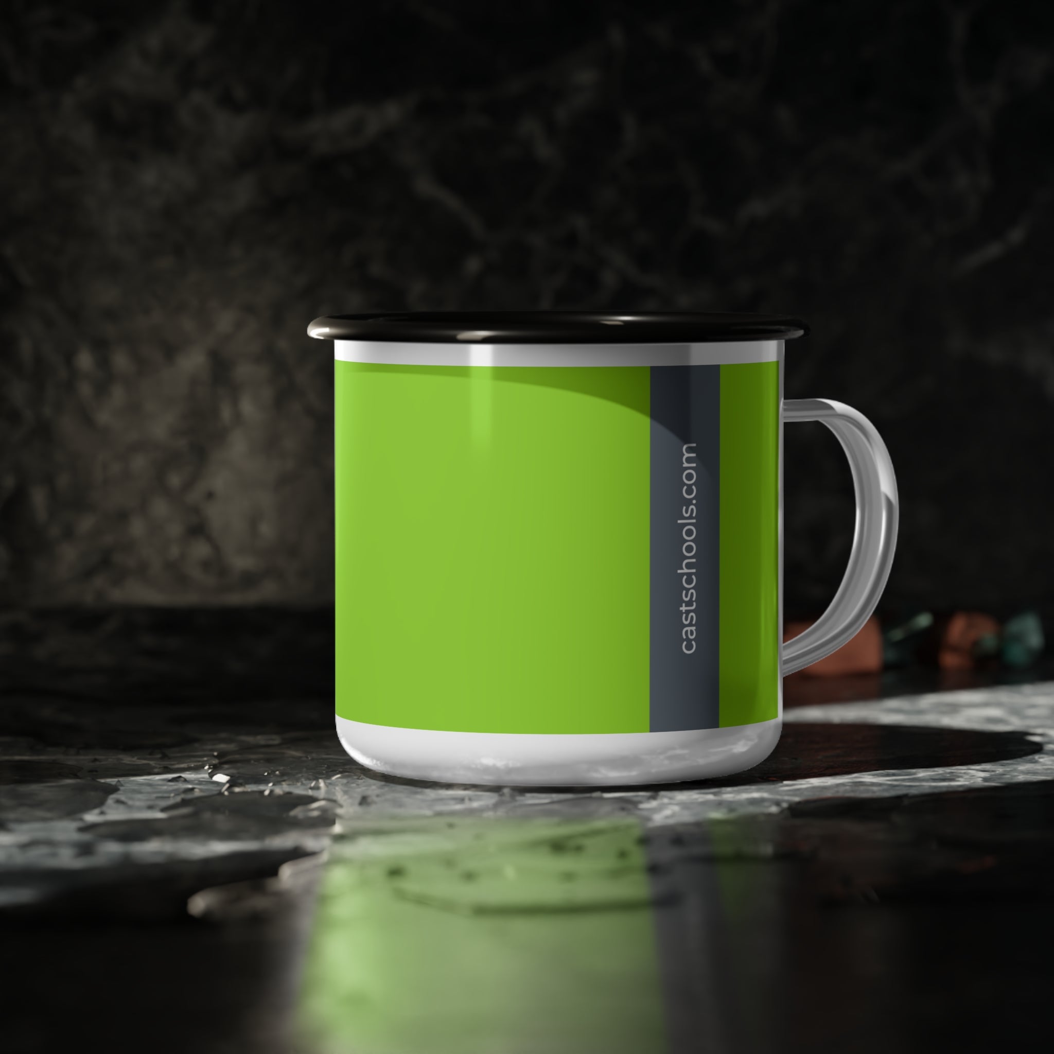 CAST STEM Custom Enamel Camp Cup with Paw - Perfect for Outdoor Adventures and Everyday Use