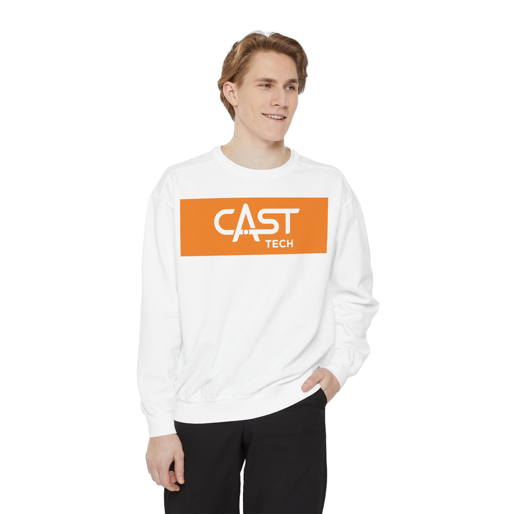 CAST Tech Unisex Garment-Dyed Sweatshirt | Casual & Comfy | Perfect for Tech Enthusiasts & Everyday Wear