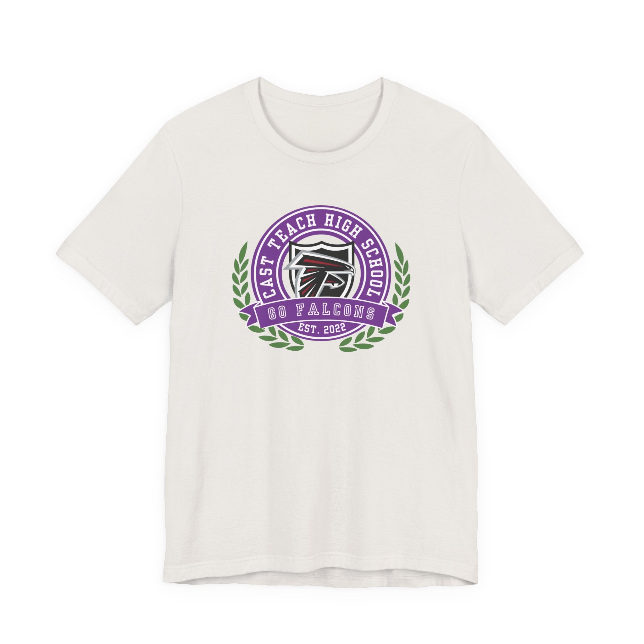 CAST Teach School Spirit Crest Collection Unisex Jersey Tee - Perfect for School Events and Family Gatherings
