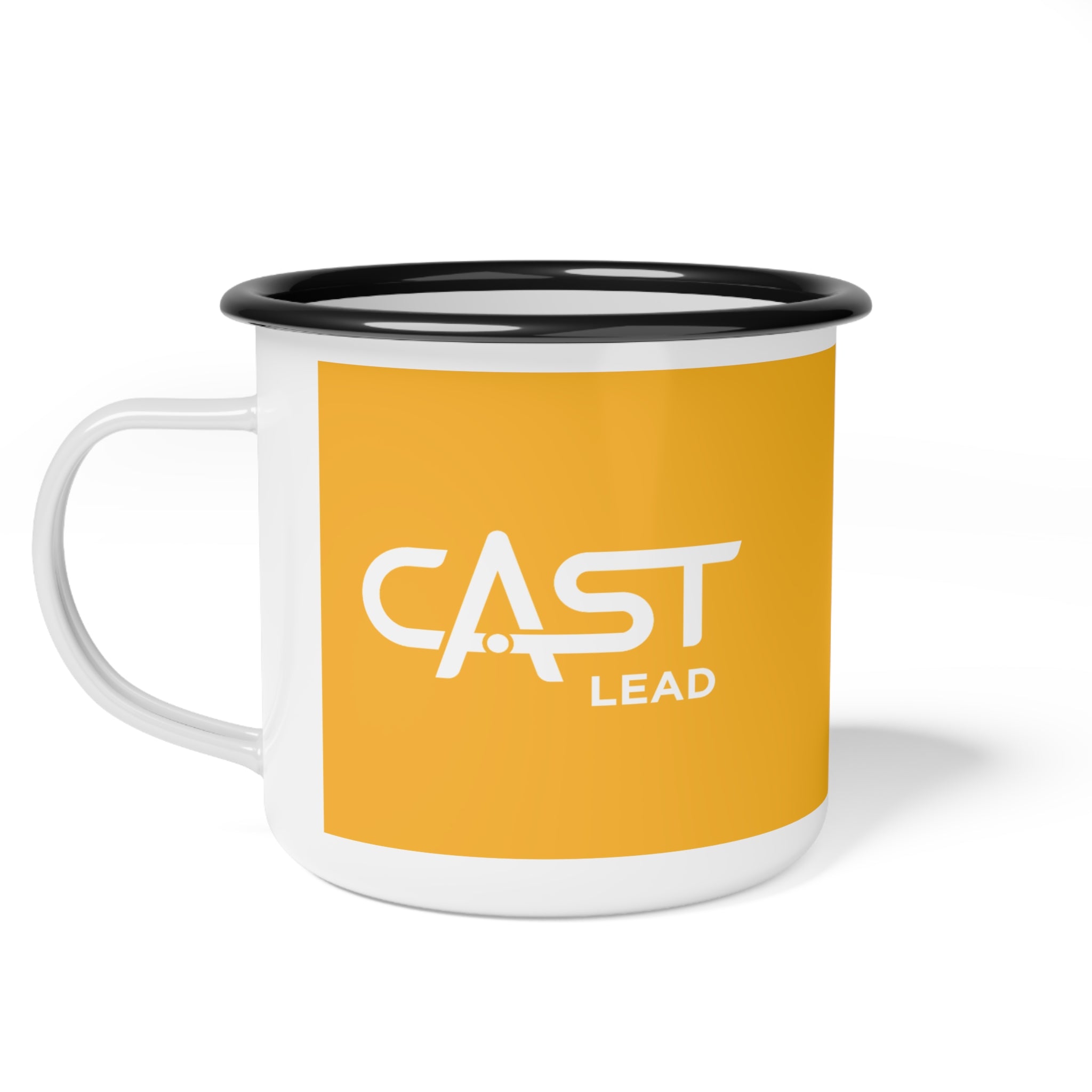 Custom CAST Lead Enamel Camp Cup - Perfect for Outdoor Adventures and Everyday Use