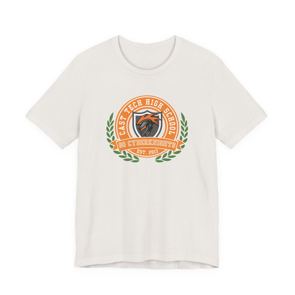 CAST Tech School Spirit Crest Collection Unisex Jersey Tee - Perfect for School Events and Family Gatherings