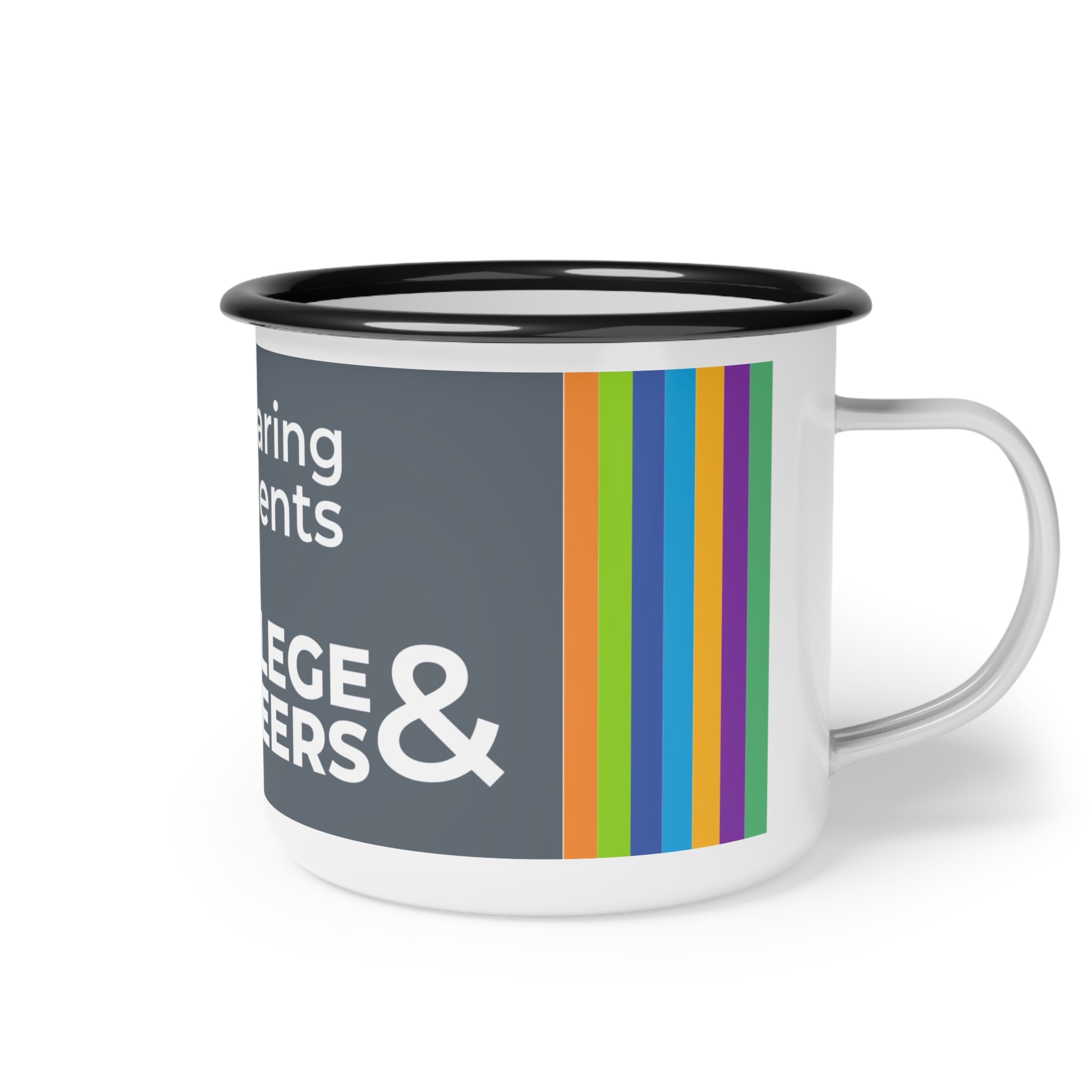 CAST Schools College and Careers Enamel Camp Cup with Paw - Perfect for Outdoor Adventures and Everyday Use