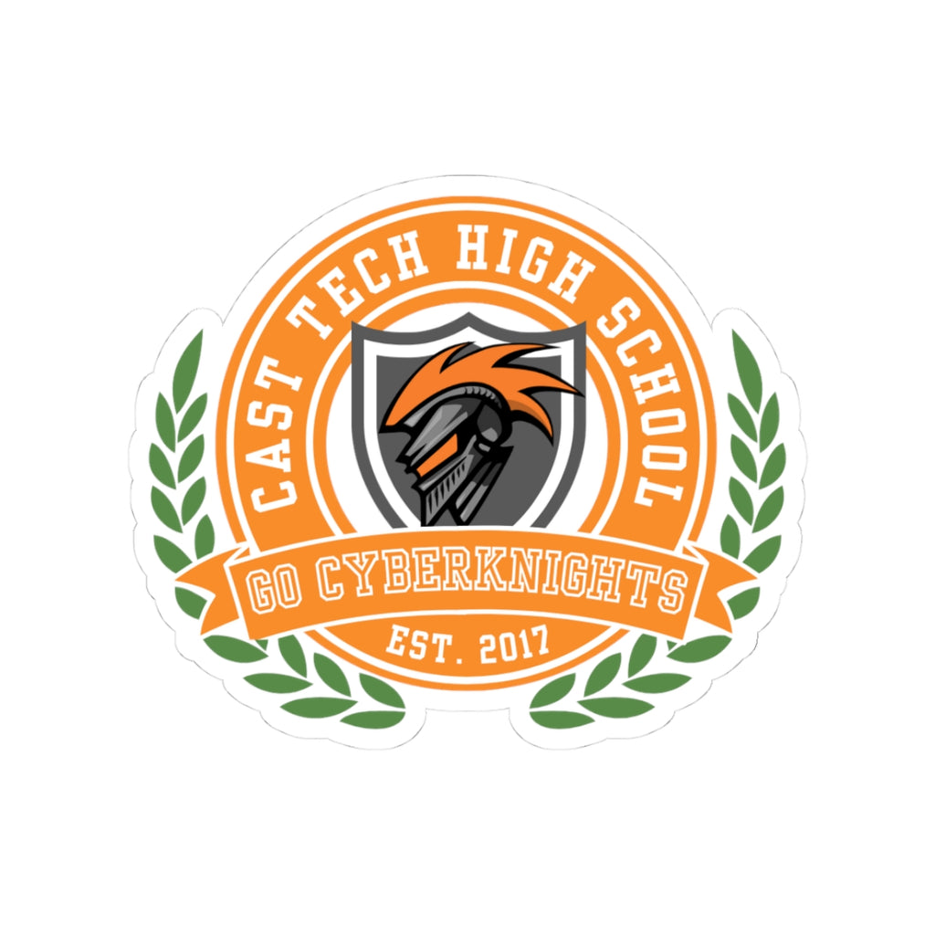 CAST Tech High School Cyberknight Sticker - Custom Laptop Decal, Graduation Gift, School Spirit Sticker