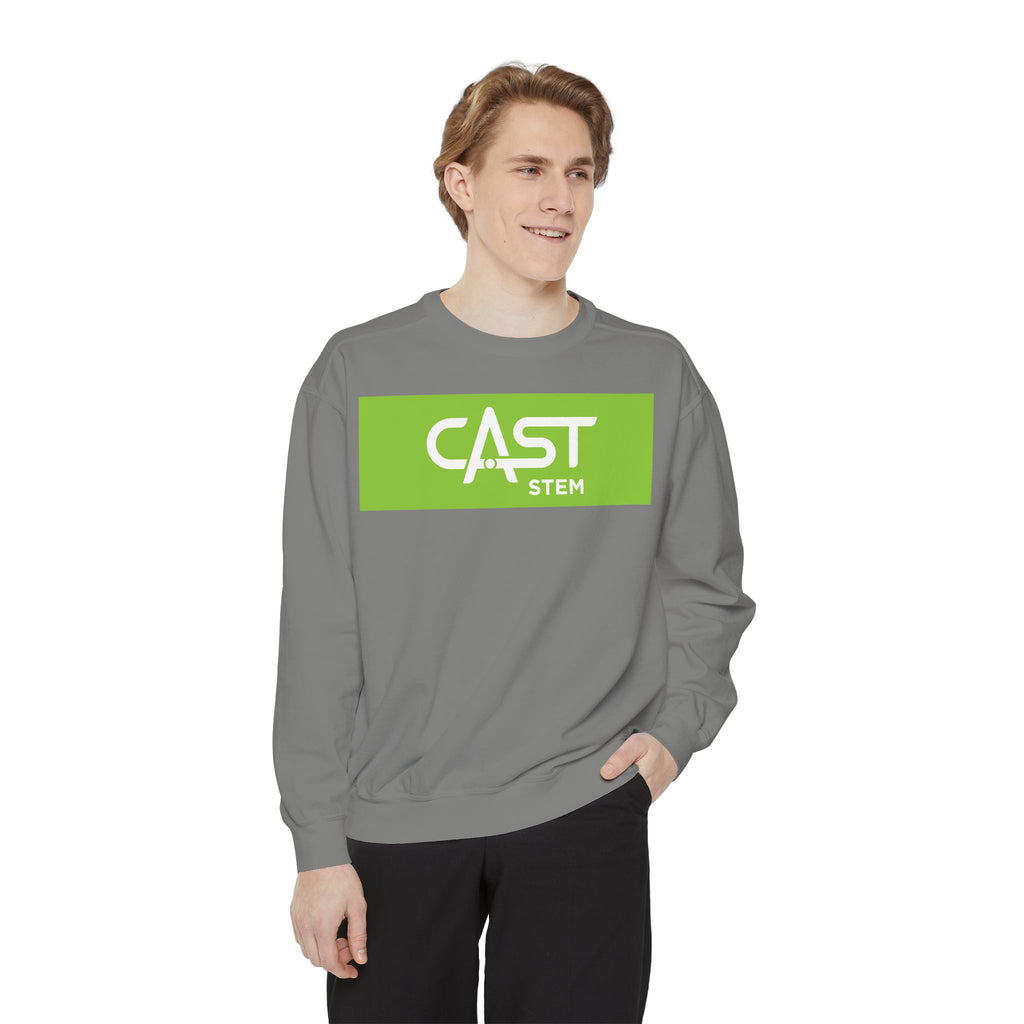 CAST STEM Unisex Garment-Dyed Sweatshirt | Casual & Comfy | Perfect for Tech Enthusiasts & Everyday Wear
