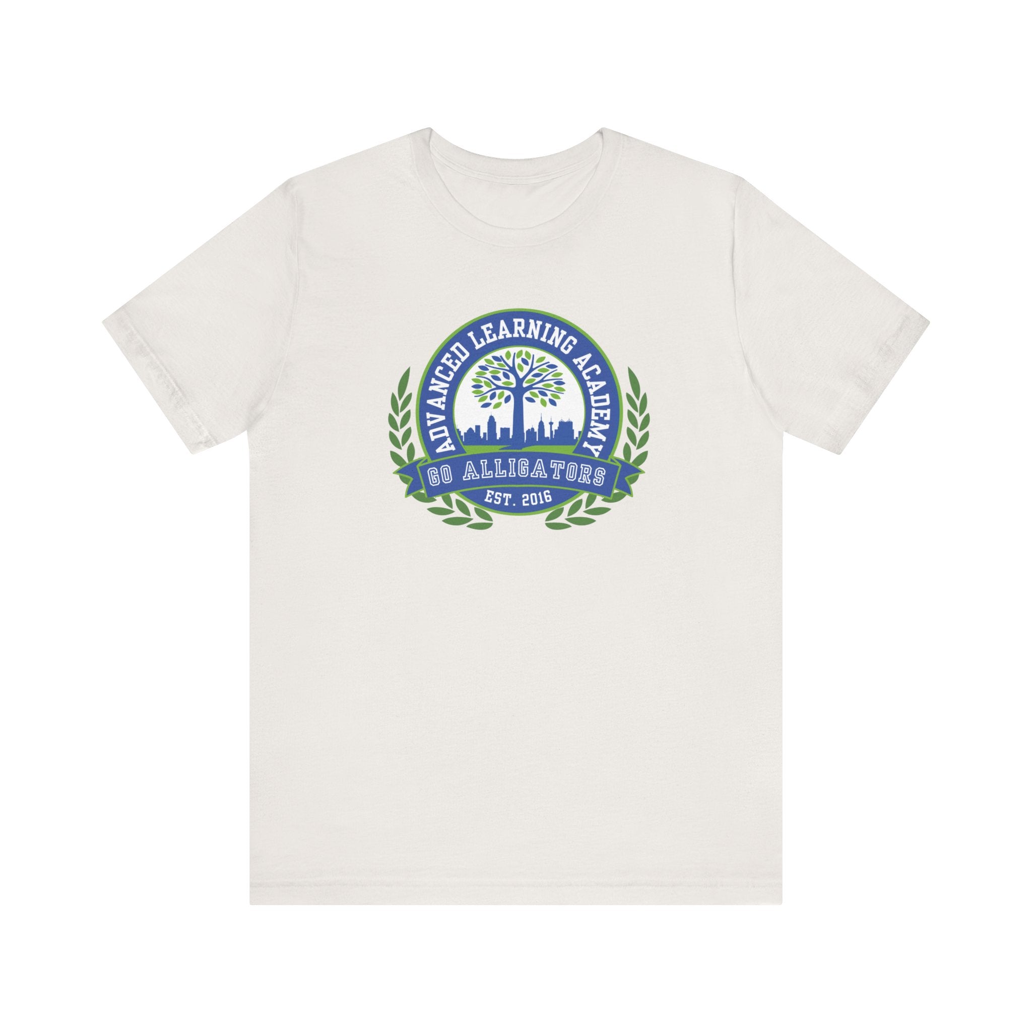Advanced Learning Academy School Spirit Crest Collection Unisex Jersey Tee - Perfect for School Events and Family Gatherings