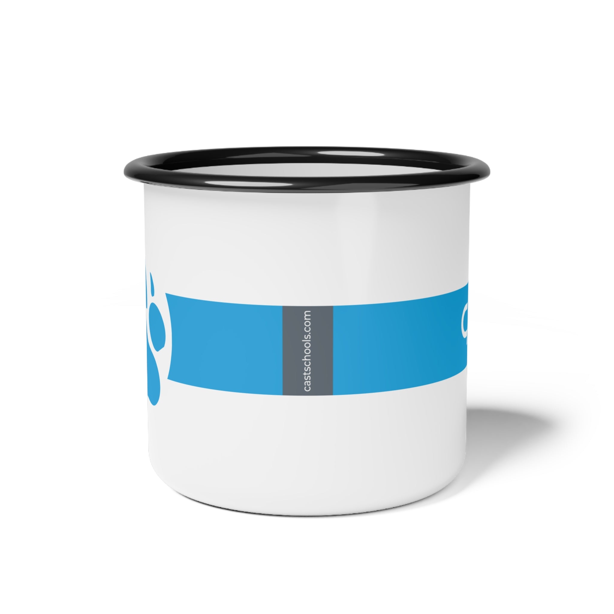 Custom CAST Med Enamel Camp Cup with Paw - Perfect for Outdoor Adventures and Everyday Use