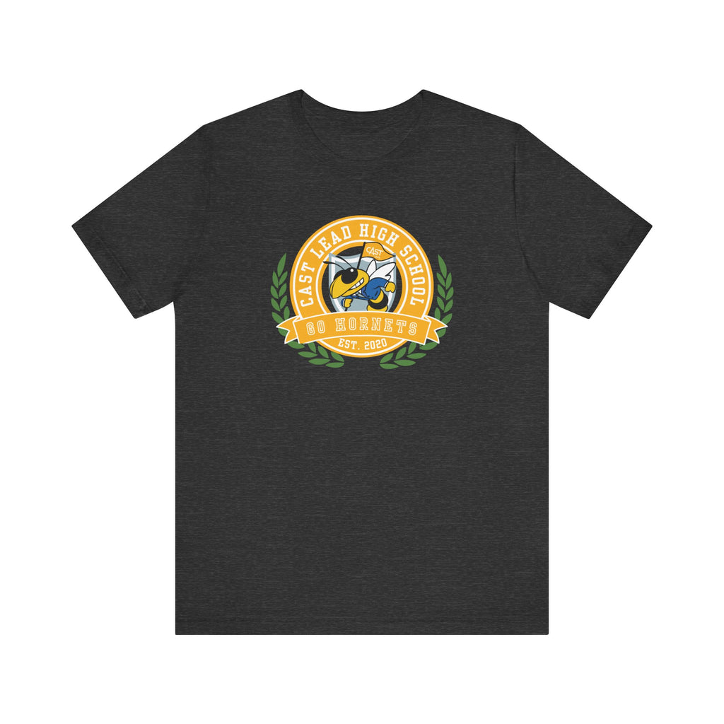 CAST Lead School Spirit Crest Collection Unisex Jersey Tee - Perfect for School Events and Family Gatherings