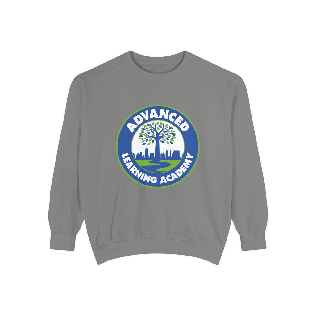 Advanced Learning Academy Unisex Garment-Dyed Sweatshirt | Casual & Comfy | Perfect for Tech Enthusiasts & Everyday Wear
