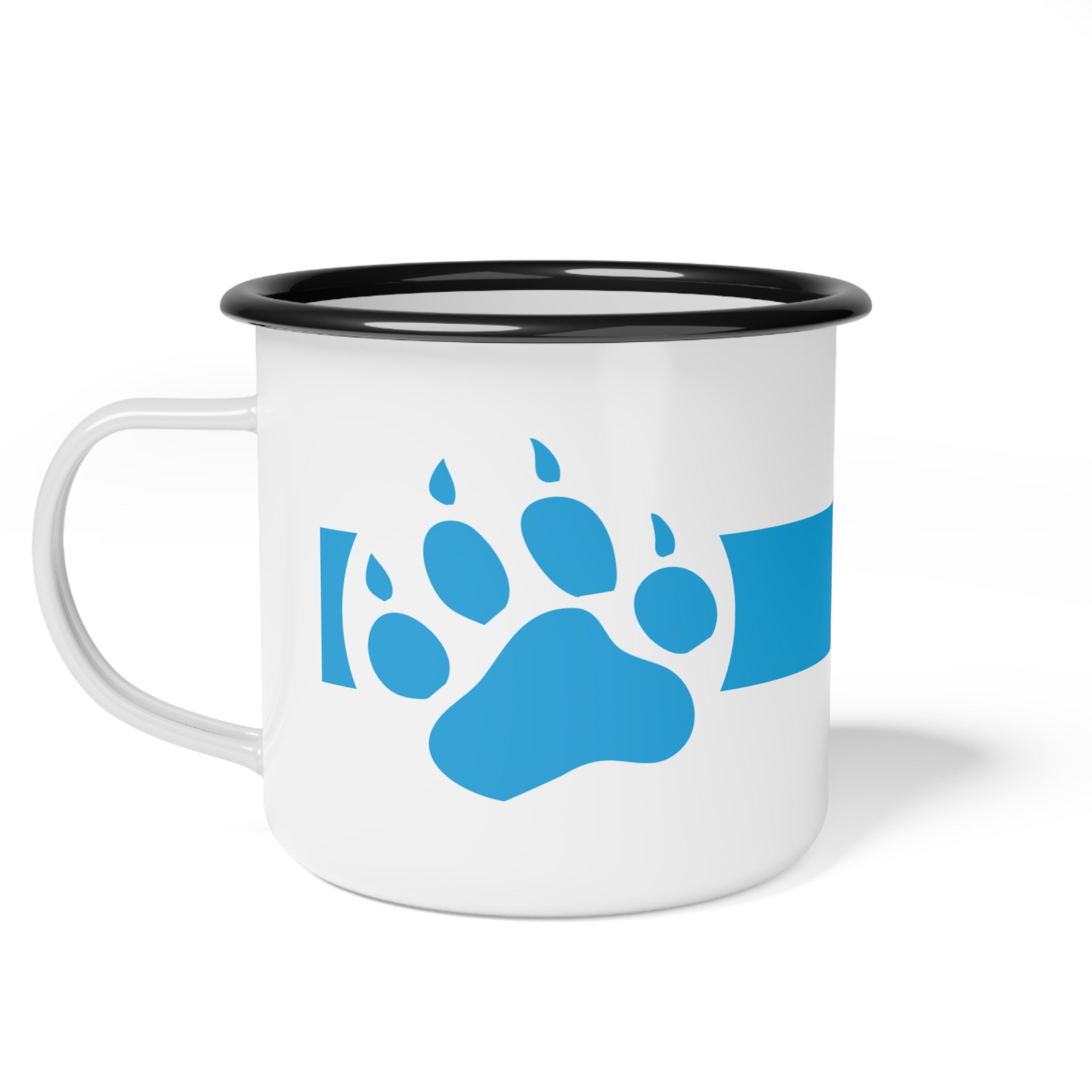 Custom CAST Med Enamel Camp Cup with Paw - Perfect for Outdoor Adventures and Everyday Use