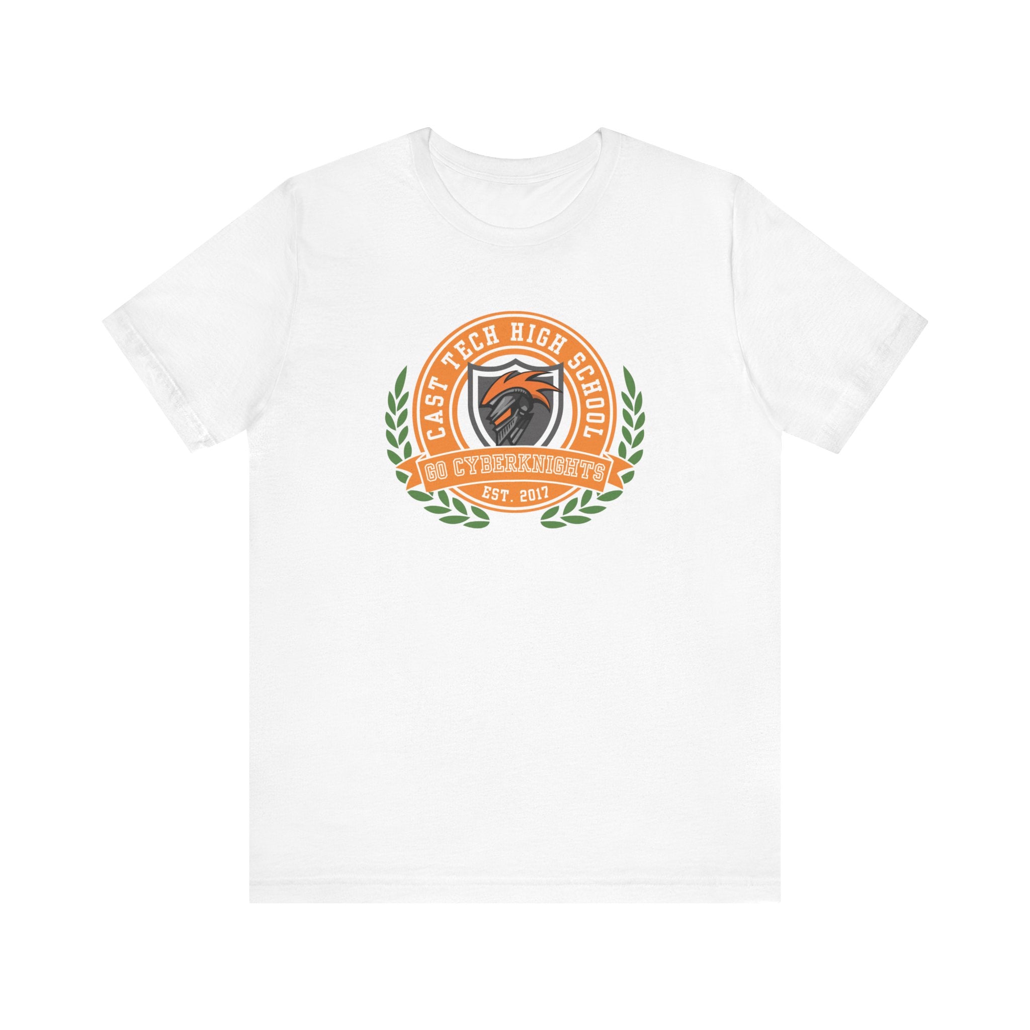CAST Tech School Spirit Crest Collection Unisex Jersey Tee - Perfect for School Events and Family Gatherings