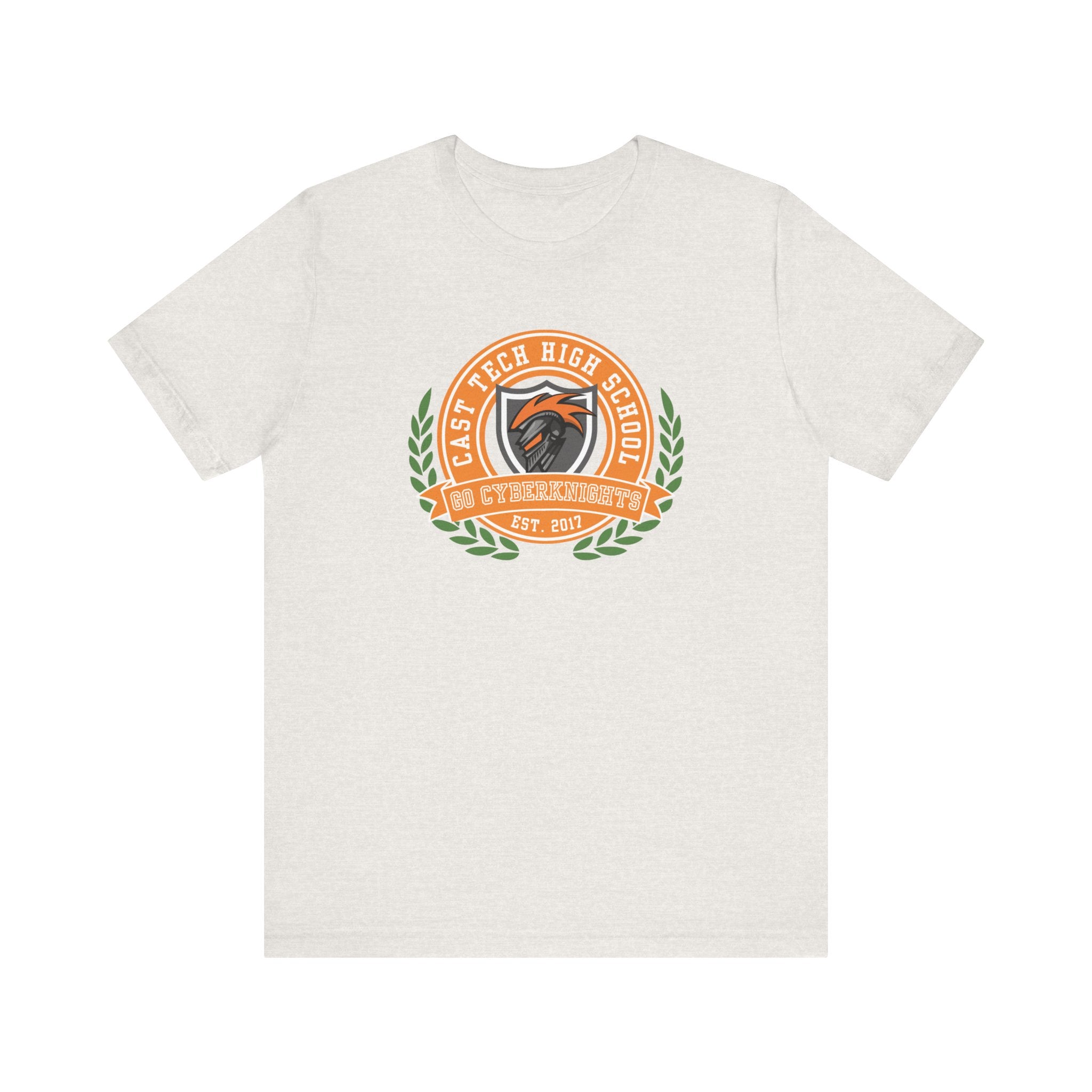 CAST Tech School Spirit Crest Collection Unisex Jersey Tee - Perfect for School Events and Family Gatherings