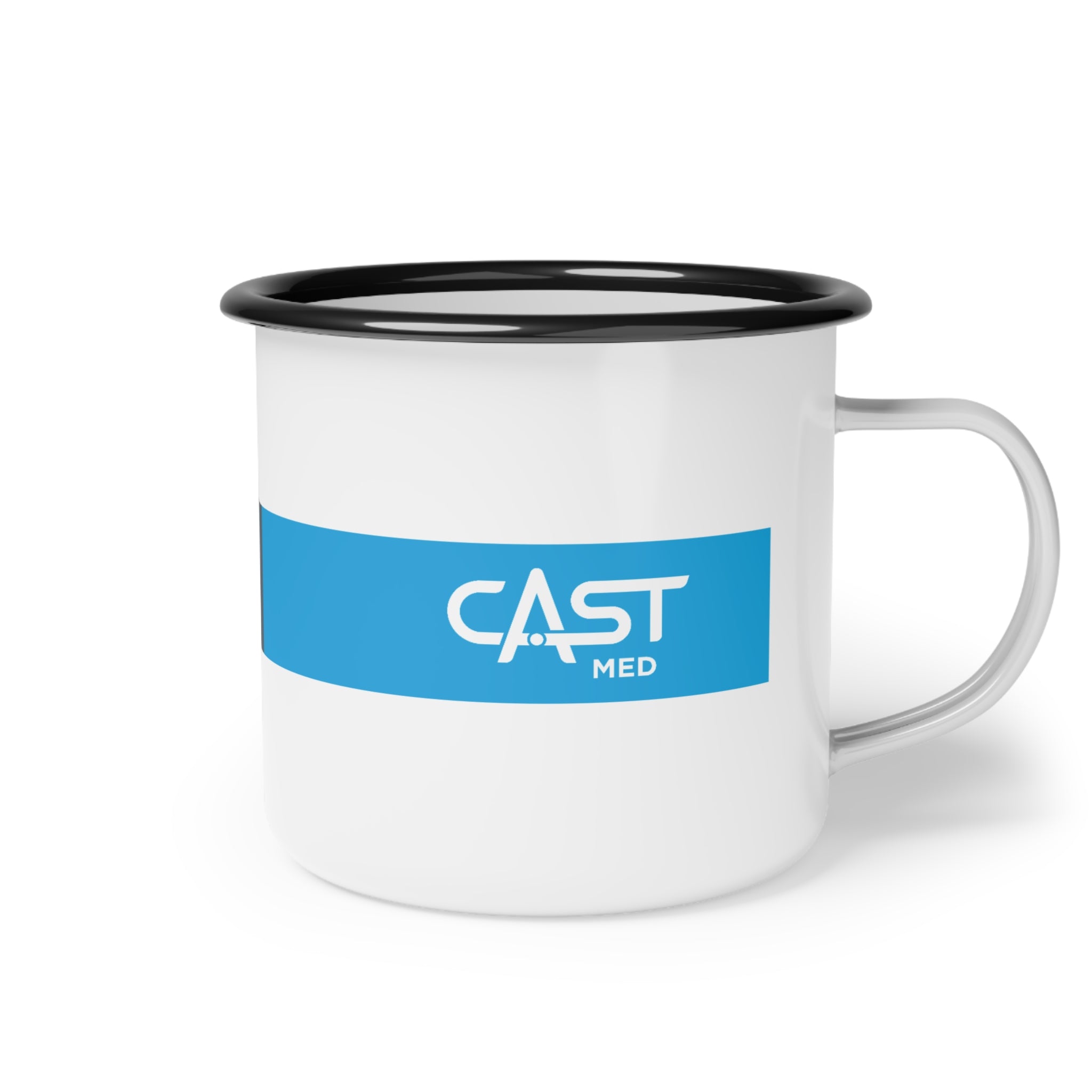 Custom CAST Med Enamel Camp Cup with Paw - Perfect for Outdoor Adventures and Everyday Use