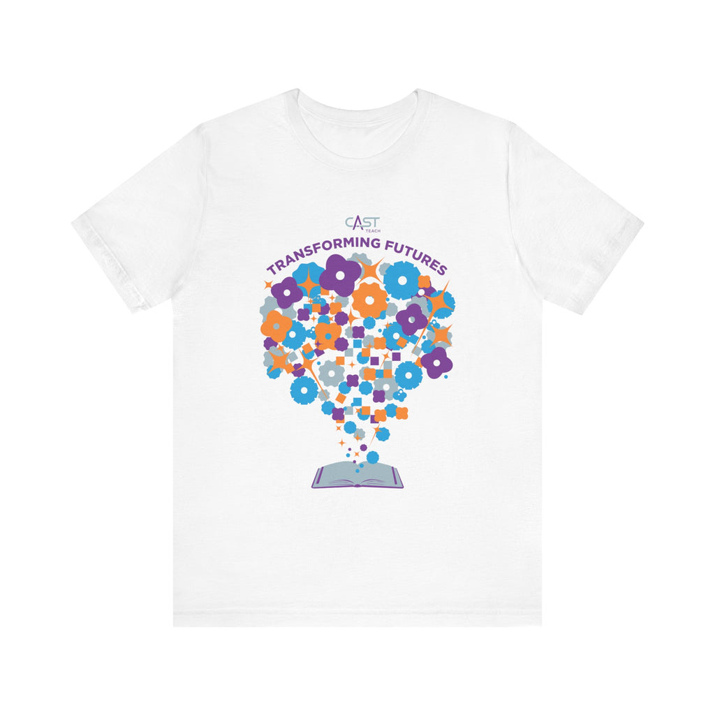 CAST Teach Transforming Futures Jon Rodz Collection Unisex Jersey Tee - Perfect for School Events and Family Gatherings