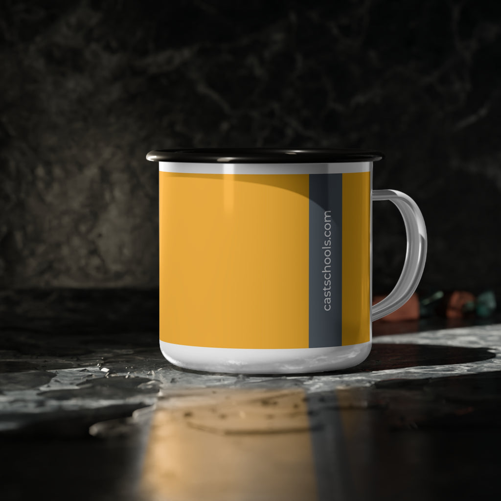 Custom CAST Lead Enamel Camp Cup - Perfect for Outdoor Adventures and Everyday Use