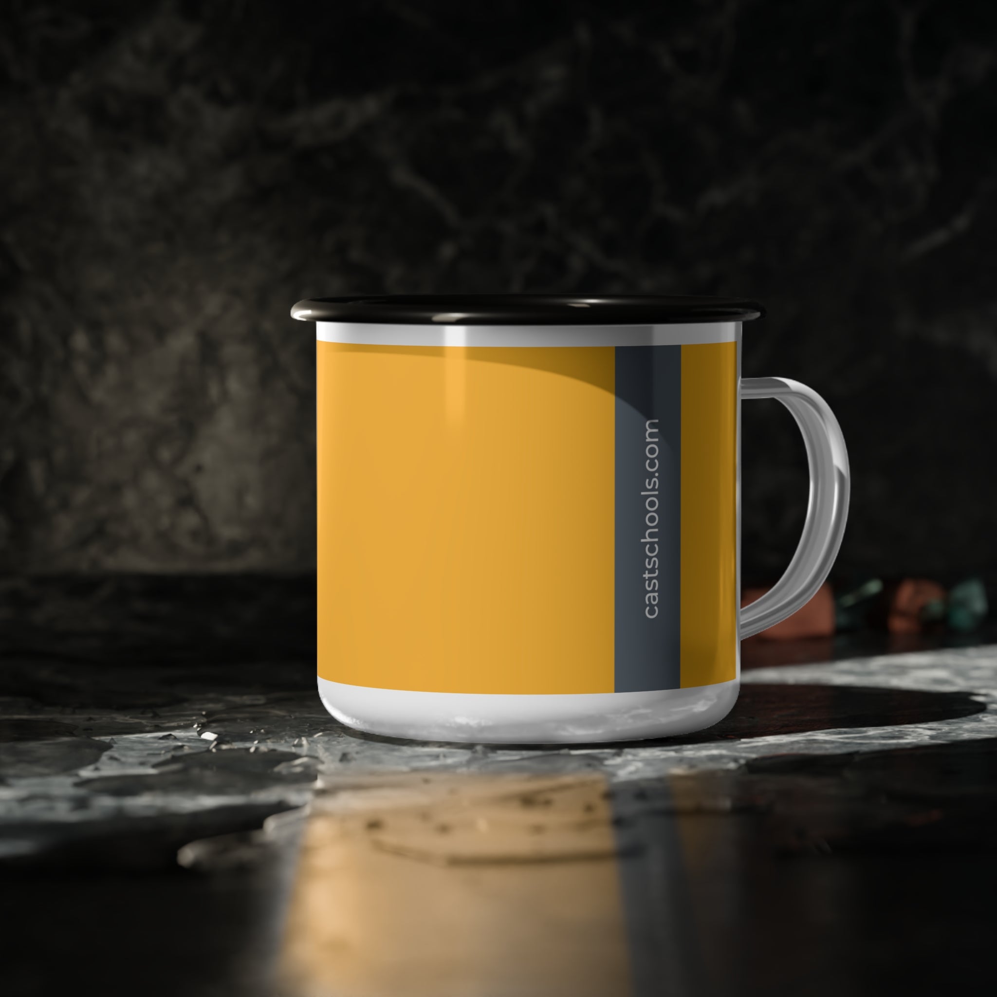 Custom CAST Lead Enamel Camp Cup - Perfect for Outdoor Adventures and Everyday Use