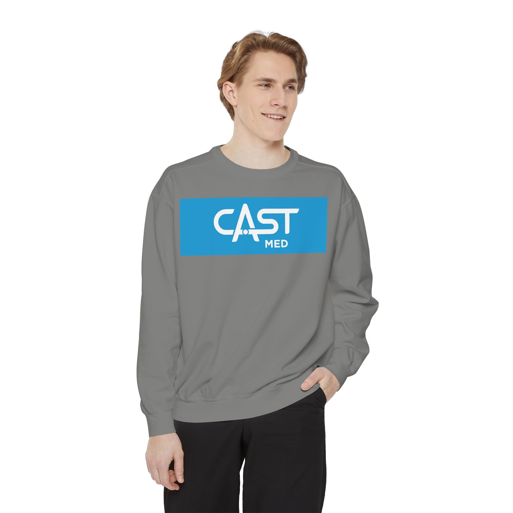 CAST Med Unisex Garment-Dyed Sweatshirt | Casual & Comfy | Perfect for Tech Enthusiasts & Everyday Wear