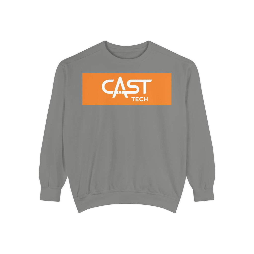 CAST Tech Unisex Garment-Dyed Sweatshirt | Casual & Comfy | Perfect for Tech Enthusiasts & Everyday Wear