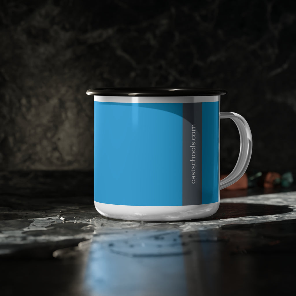 Custom CAST Med Enamel Camp Cup - Perfect for Outdoor Adventures and Everyday Use