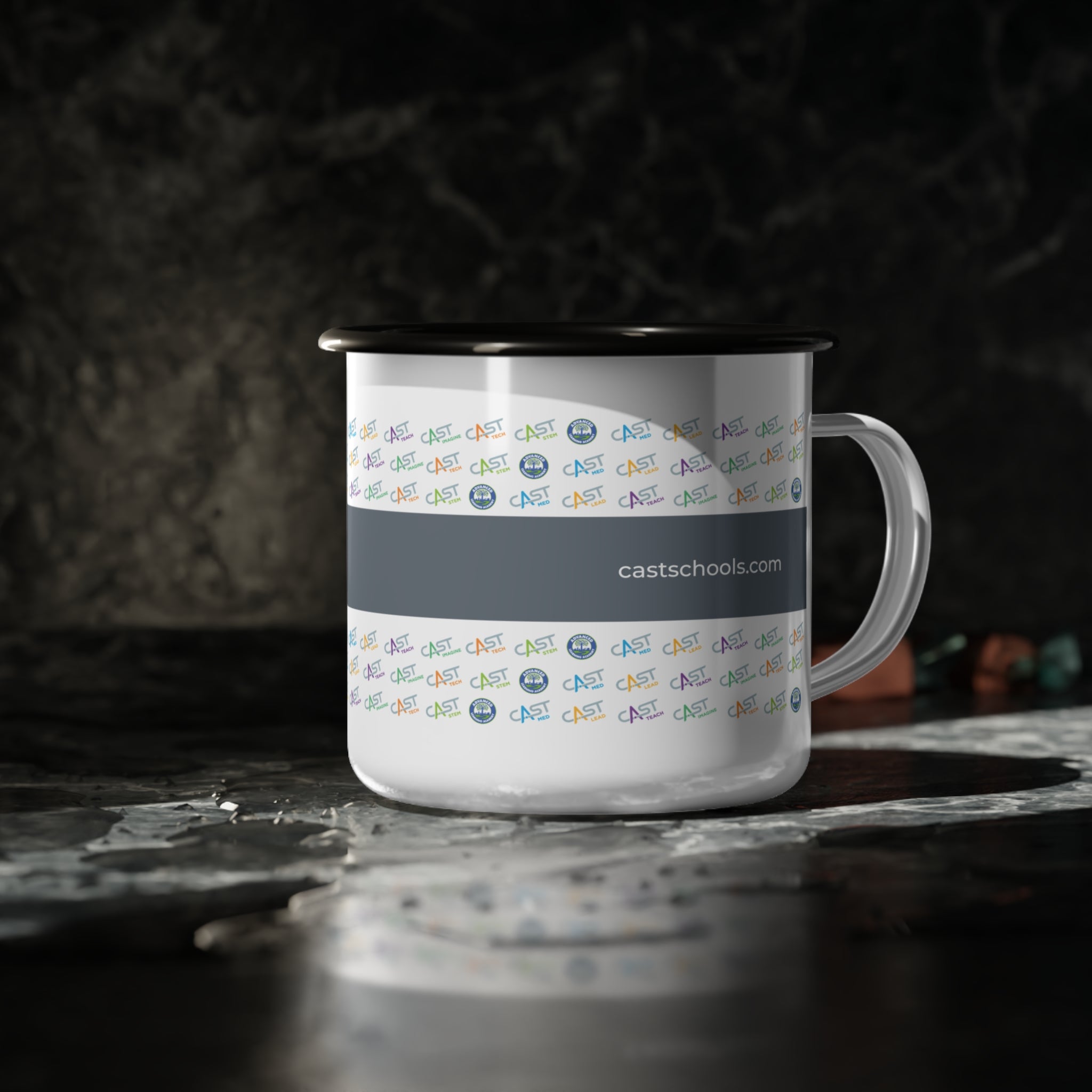CAST Schools Network Enamel Camp Cup - Perfect for Outdoor Adventures and Everyday Use