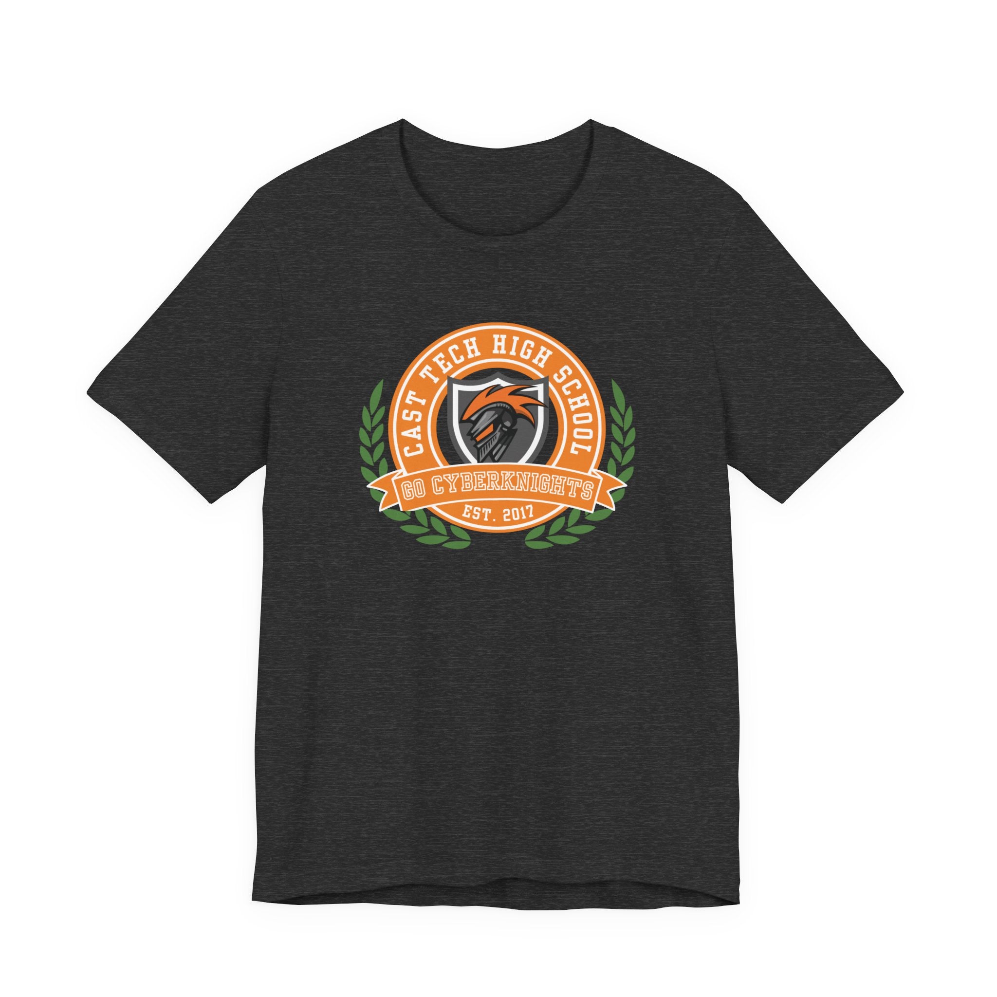 CAST Tech School Spirit Crest Collection Unisex Jersey Tee - Perfect for School Events and Family Gatherings