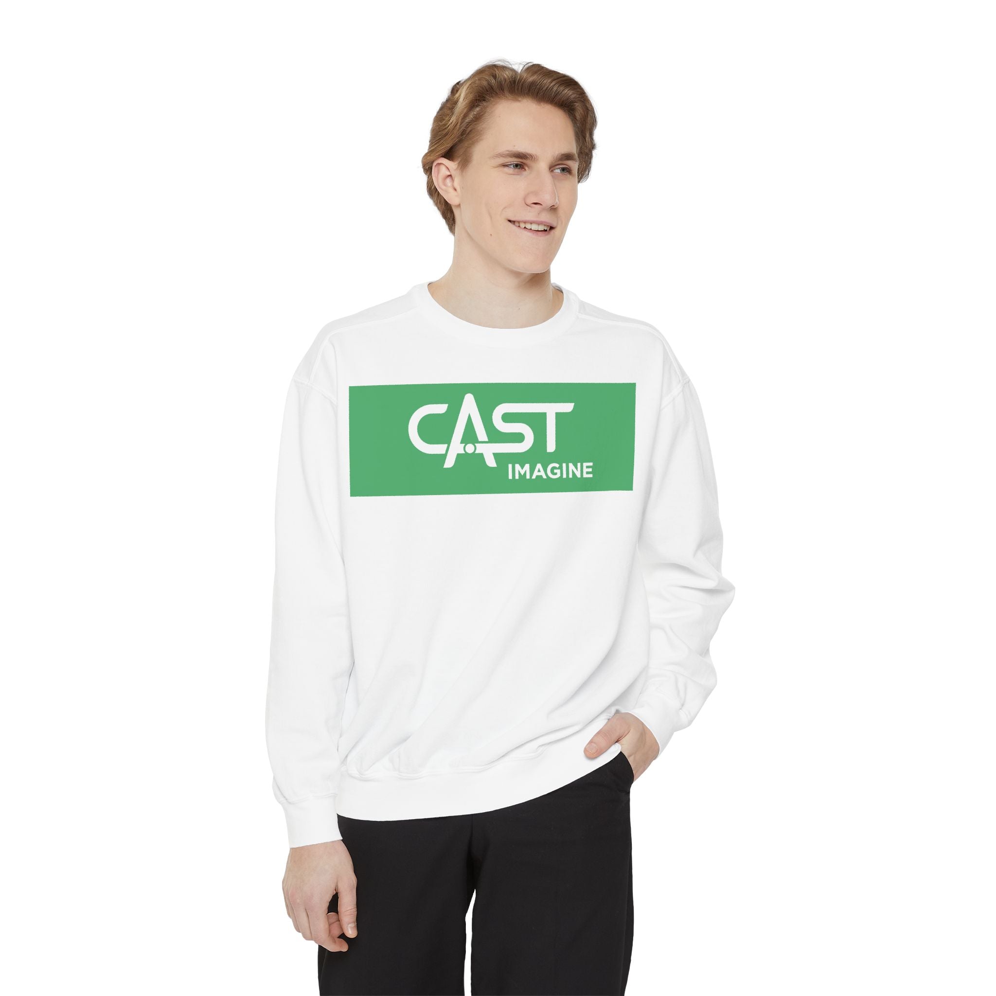 CAST Imagine Unisex Garment-Dyed Sweatshirt | Casual & Comfy | Perfect for Tech Enthusiasts & Everyday Wear