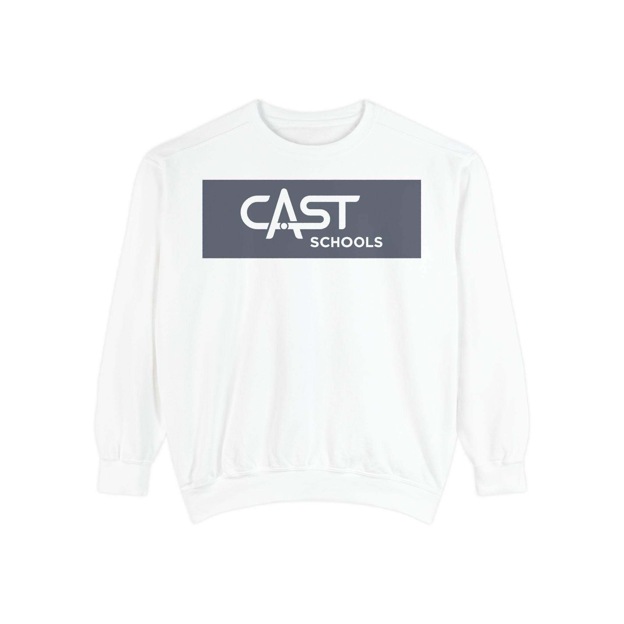 CAST Schools Unisex Garment-Dyed Sweatshirt | Casual & Comfy | Perfect for Tech Enthusiasts & Everyday Wear