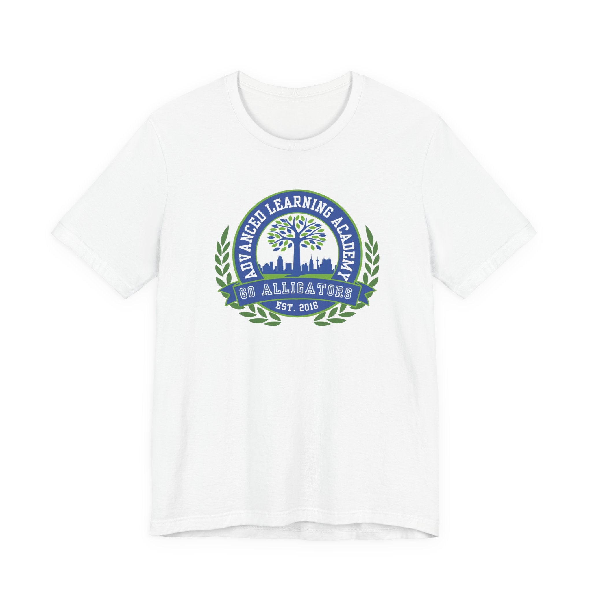 Advanced Learning Academy School Spirit Crest Collection Unisex Jersey Tee - Perfect for School Events and Family Gatherings