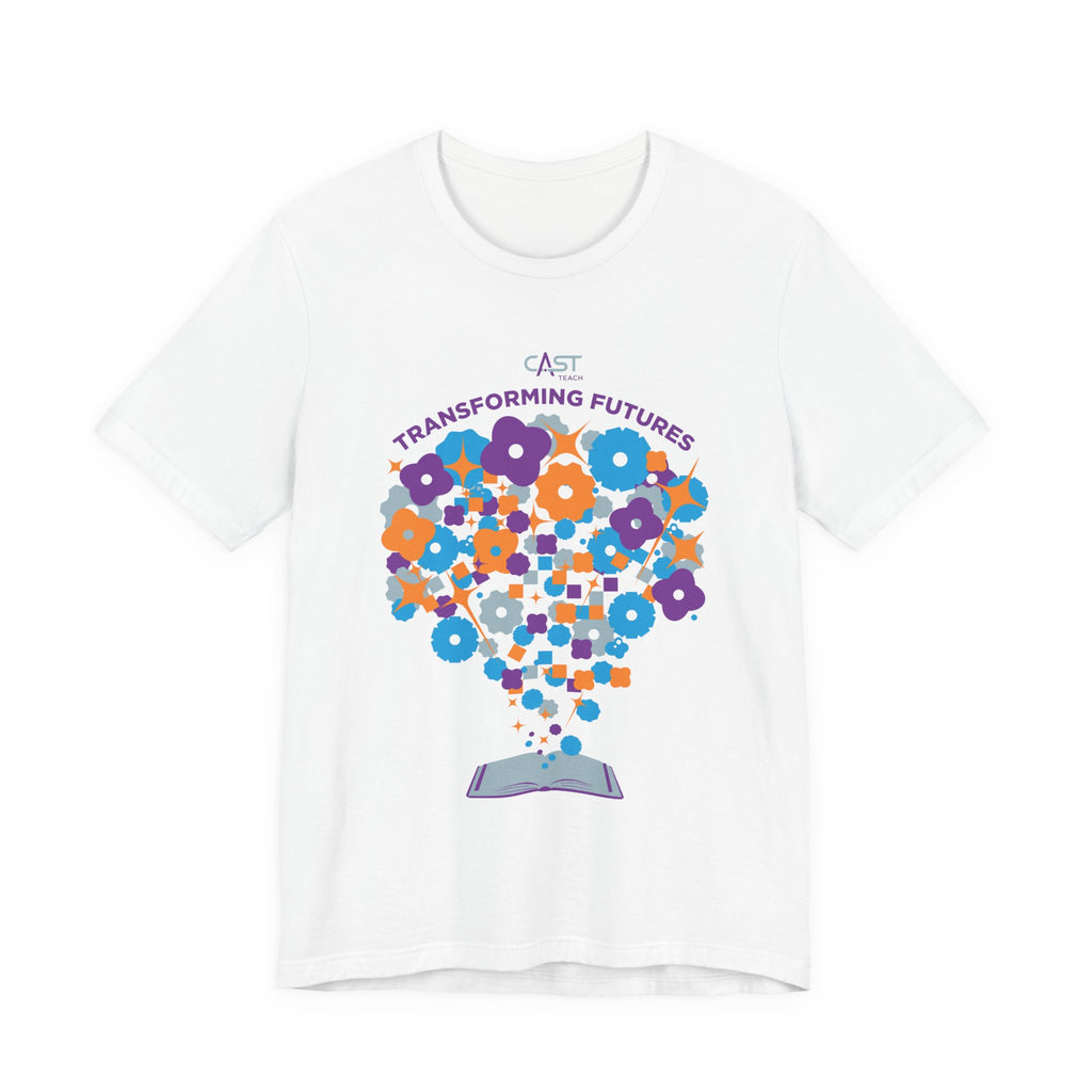 CAST Teach Transforming Futures Jon Rodz Collection Unisex Jersey Tee - Perfect for School Events and Family Gatherings