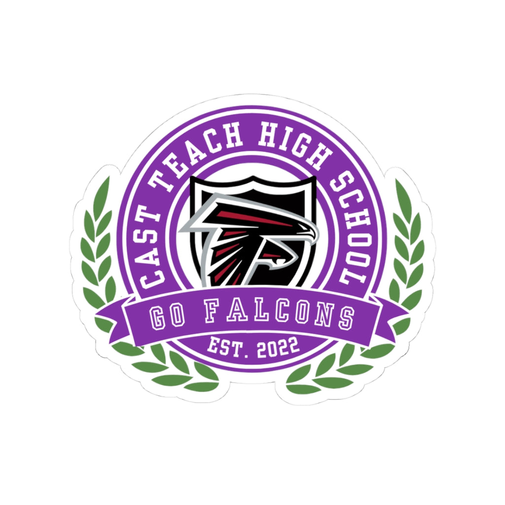 CAST Teach High School Crest Sticker - Custom Laptop Decal, Graduation Gift, School Spirit Sticker