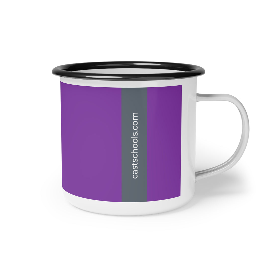 CAST Teach Custom Enamel Camp Cup - Perfect for Outdoor Adventures and Everyday Use