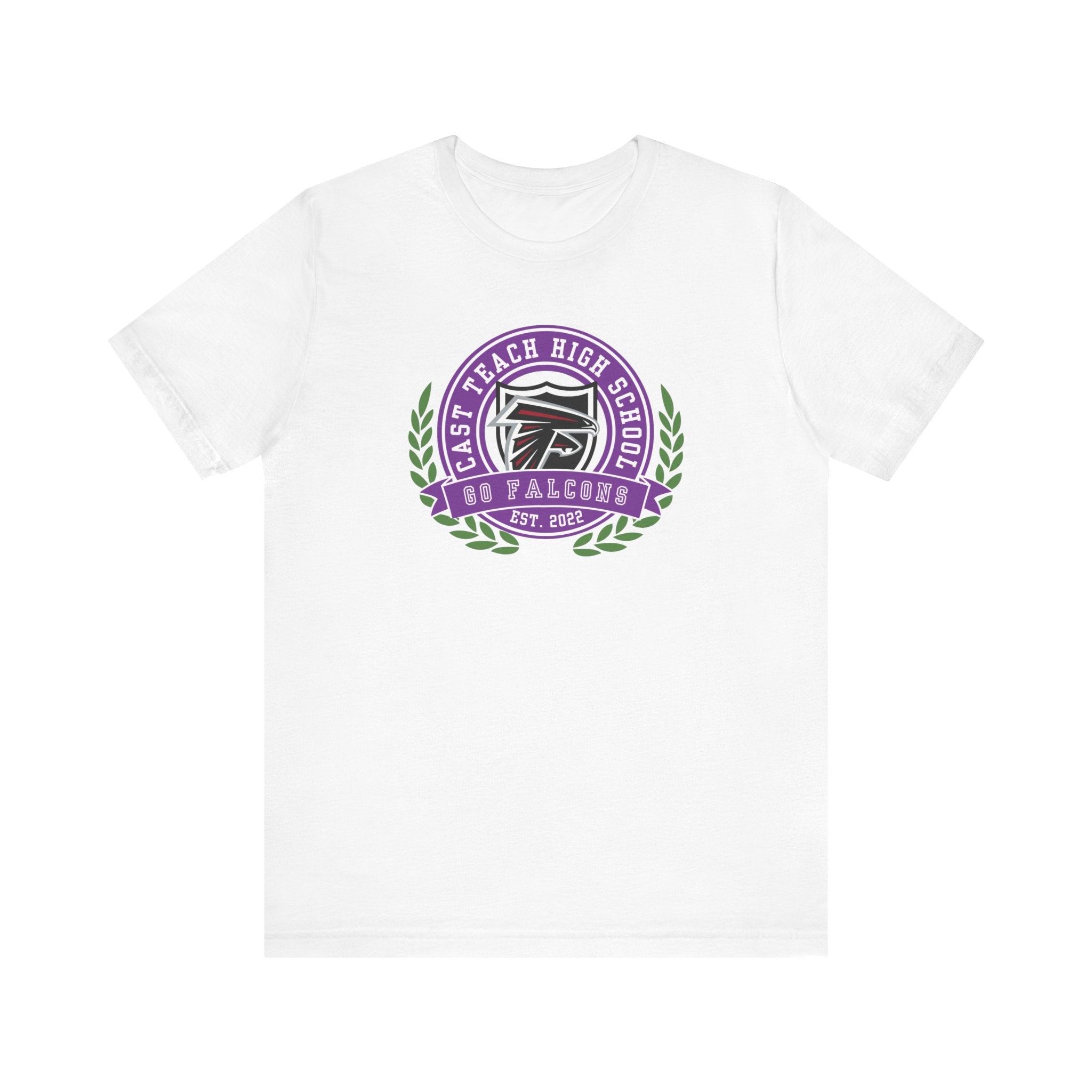CAST Teach School Spirit Crest Collection Unisex Jersey Tee - Perfect for School Events and Family Gatherings