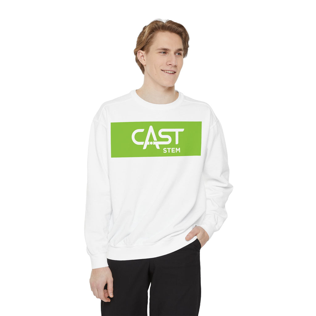 CAST STEM Unisex Garment-Dyed Sweatshirt | Casual & Comfy | Perfect for Tech Enthusiasts & Everyday Wear
