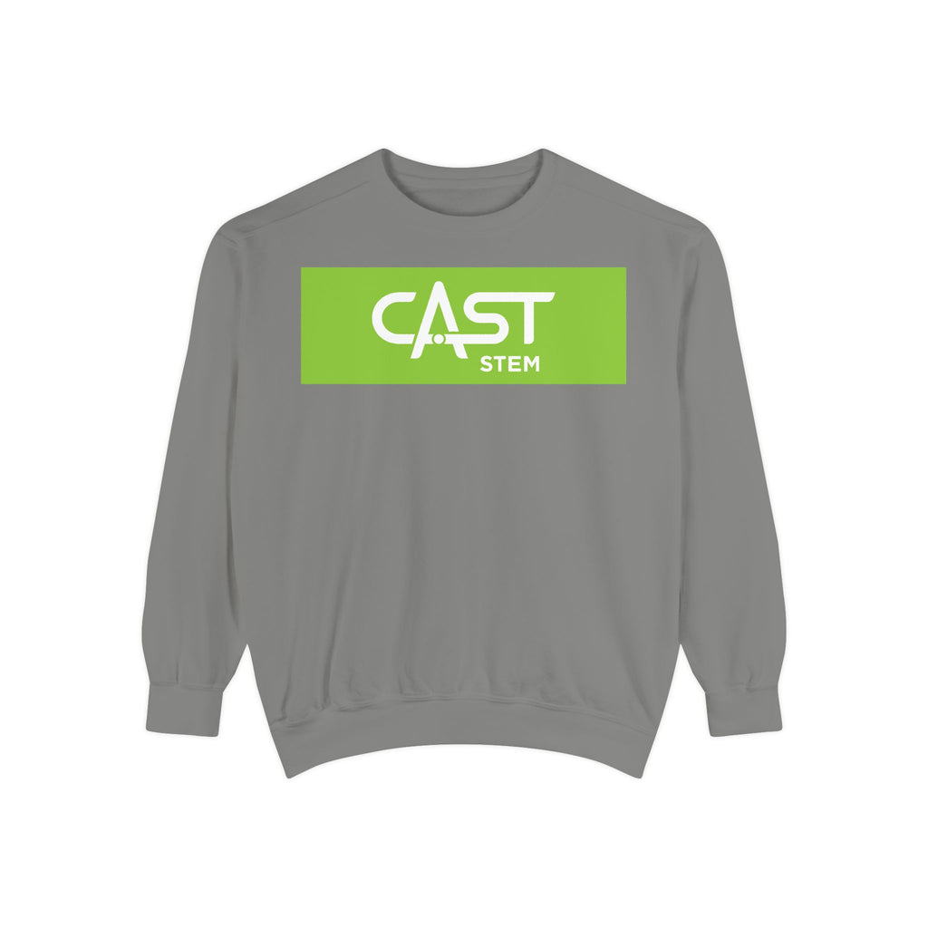 CAST STEM Unisex Garment-Dyed Sweatshirt | Casual & Comfy | Perfect for Tech Enthusiasts & Everyday Wear