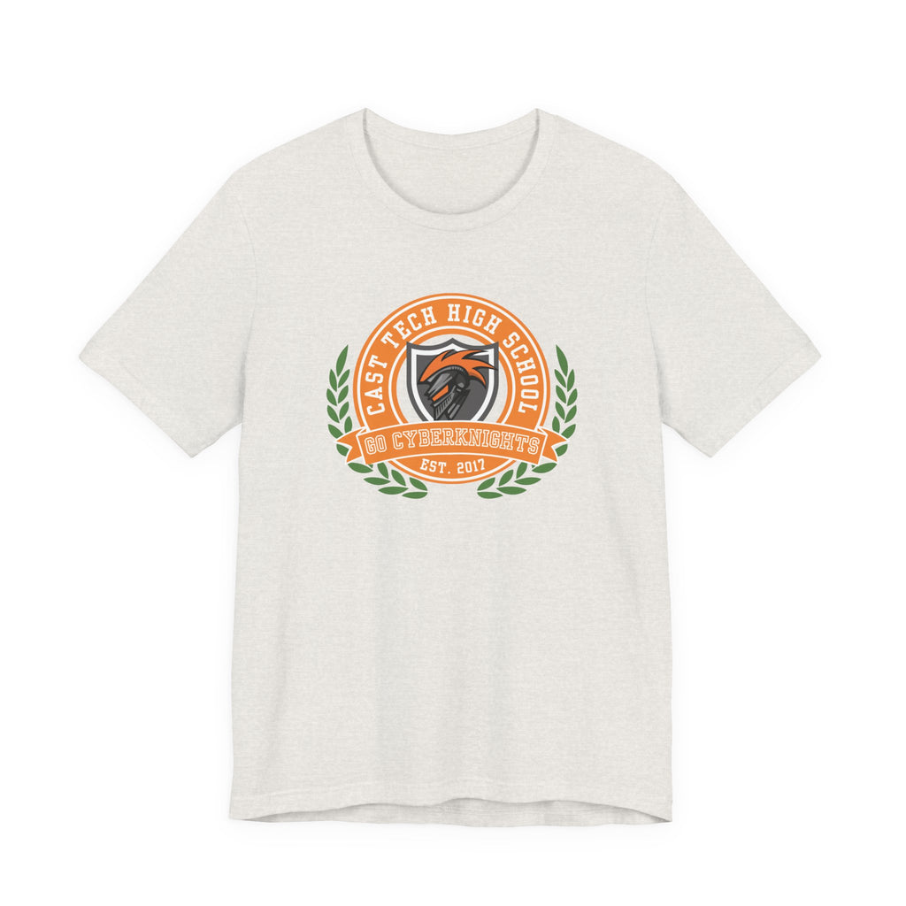 CAST Tech School Spirit Crest Collection Unisex Jersey Tee - Perfect for School Events and Family Gatherings