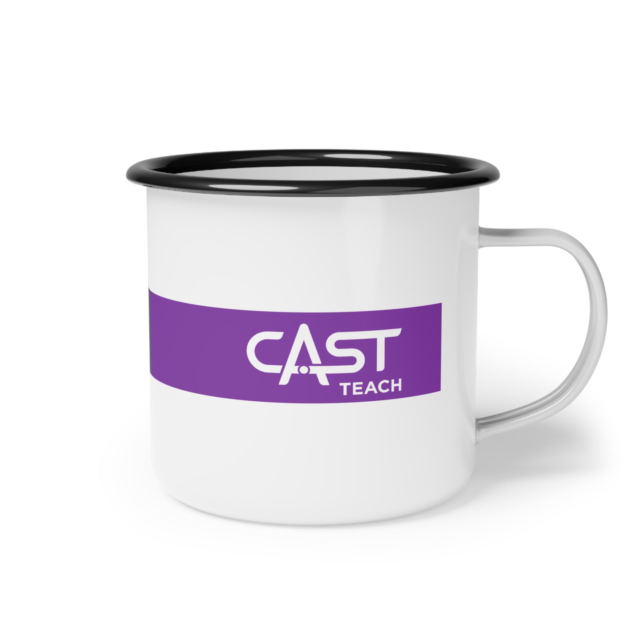 CAST Teach Enamel Camp Cup with Falcon - Perfect for Outdoor Adventures and Everyday Use