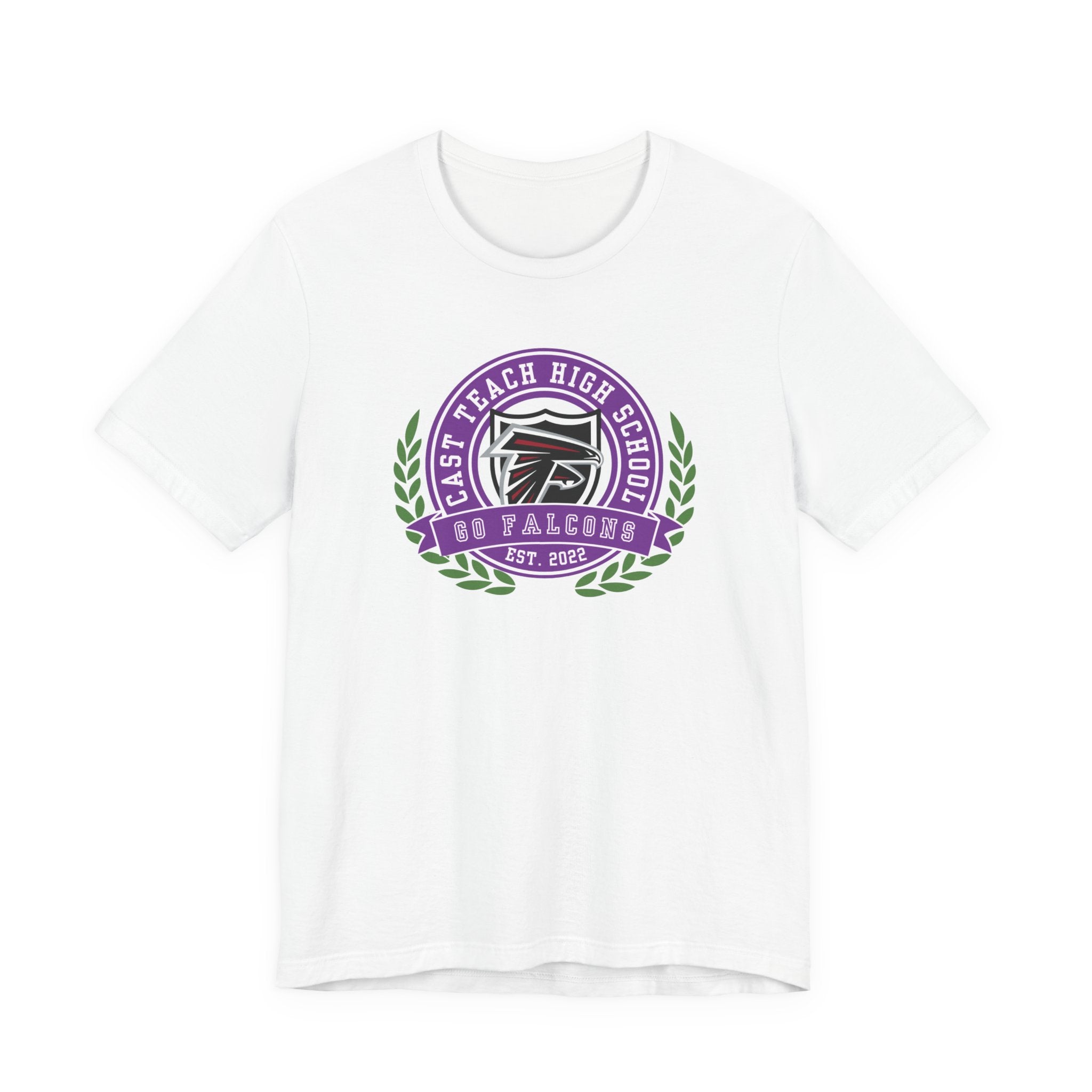 CAST Teach School Spirit Crest Collection Unisex Jersey Tee - Perfect for School Events and Family Gatherings