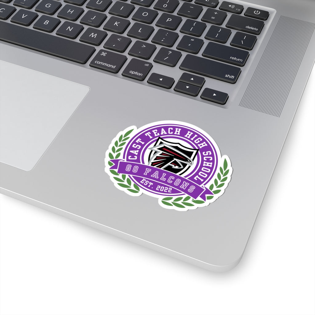 CAST Teach High School Crest Sticker - Custom Laptop Decal, Graduation Gift, School Spirit Sticker