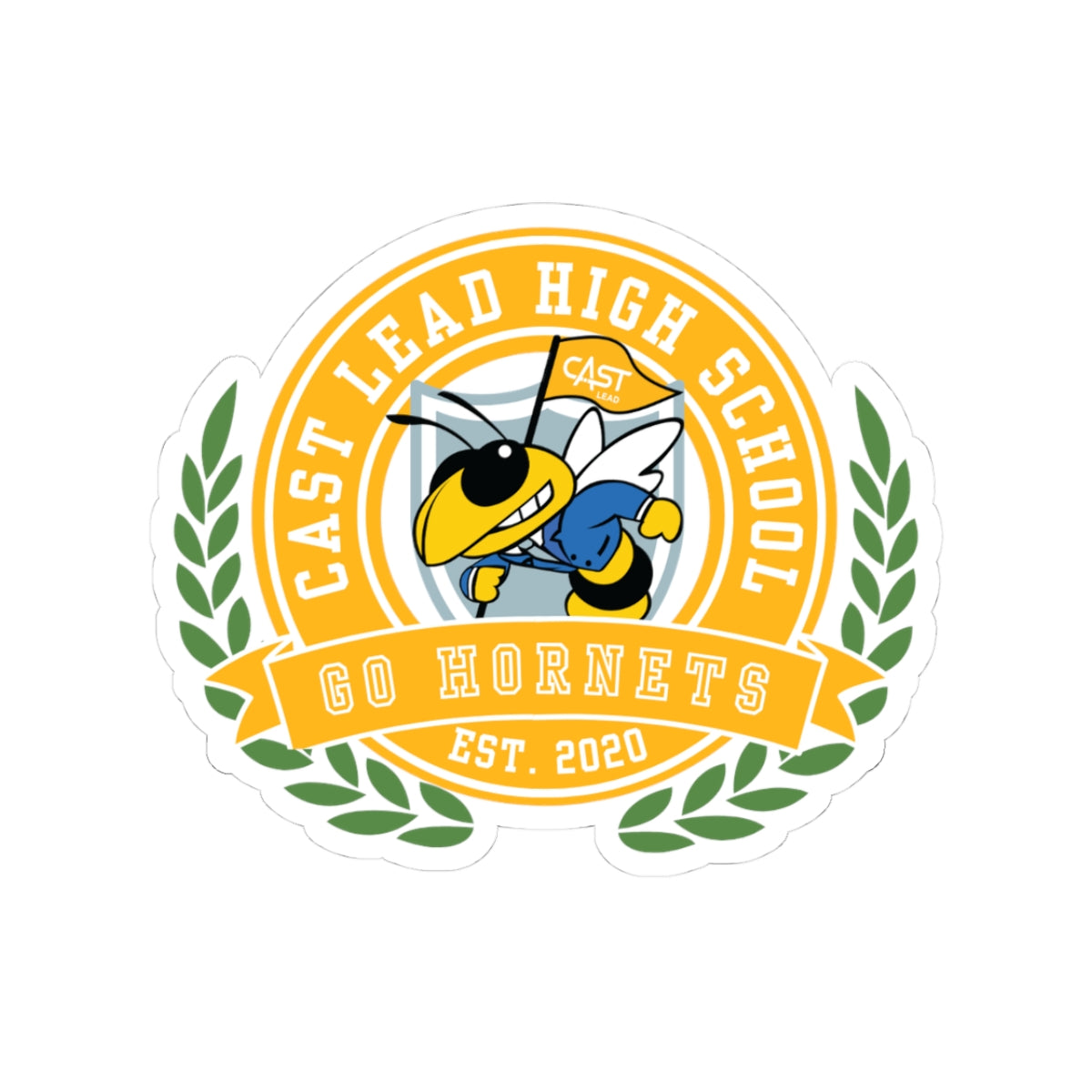 CAST Lead High School Crest Sticker - Custom Laptop Decal, Graduation Gift, School Spirit Sticker
