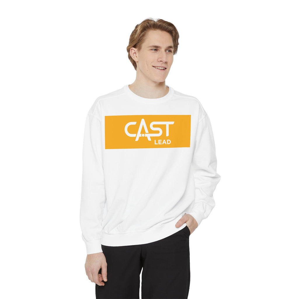 CAST Lead Unisex Garment-Dyed Sweatshirt | Casual & Comfy | Perfect for Tech Enthusiasts & Everyday Wear