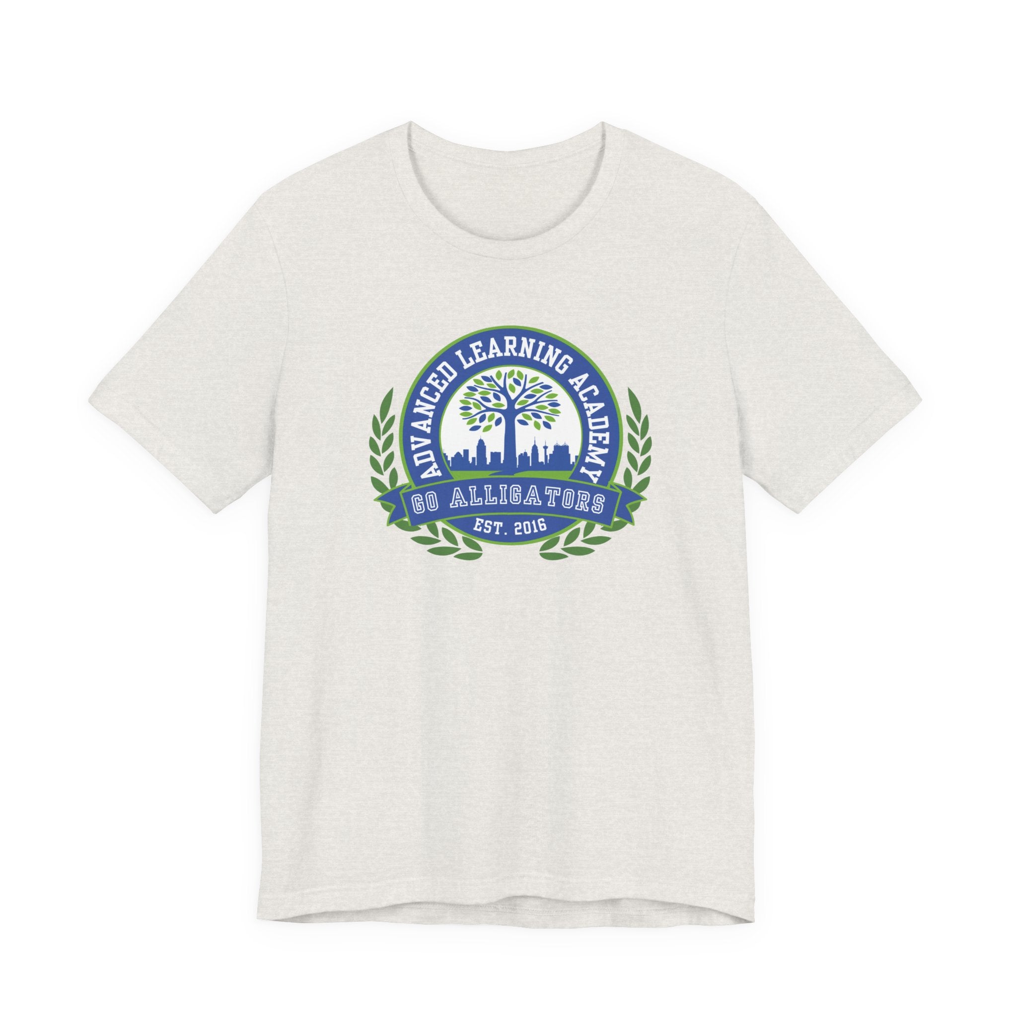 Advanced Learning Academy School Spirit Crest Collection Unisex Jersey Tee - Perfect for School Events and Family Gatherings