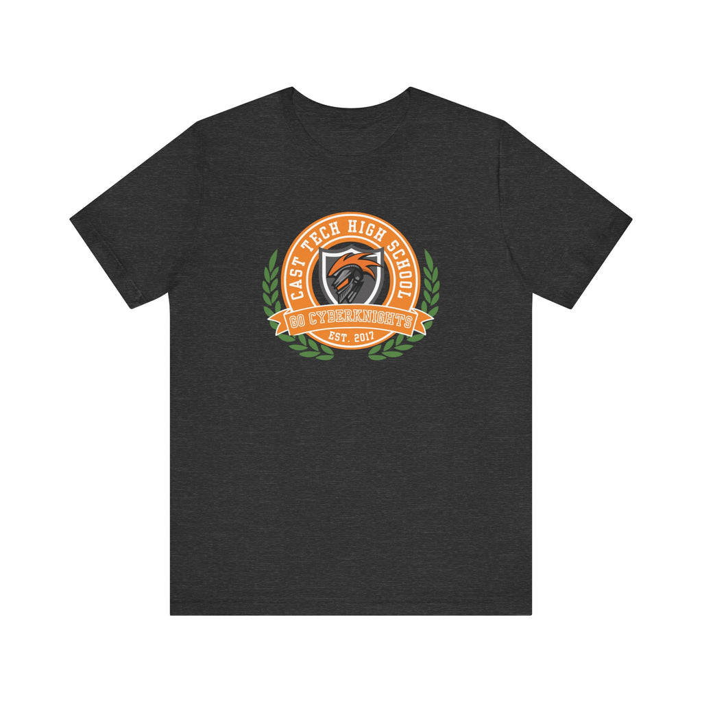 CAST Tech School Spirit Crest Collection Unisex Jersey Tee - Perfect for School Events and Family Gatherings