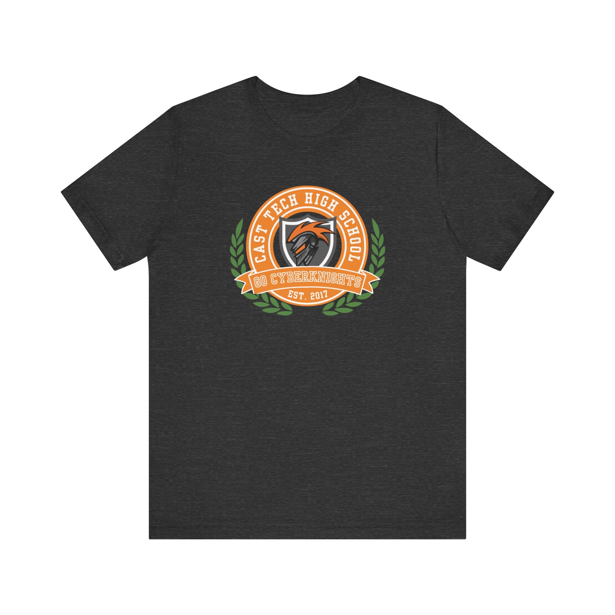 CAST Tech School Spirit Crest Collection Unisex Jersey Tee - Perfect for School Events and Family Gatherings
