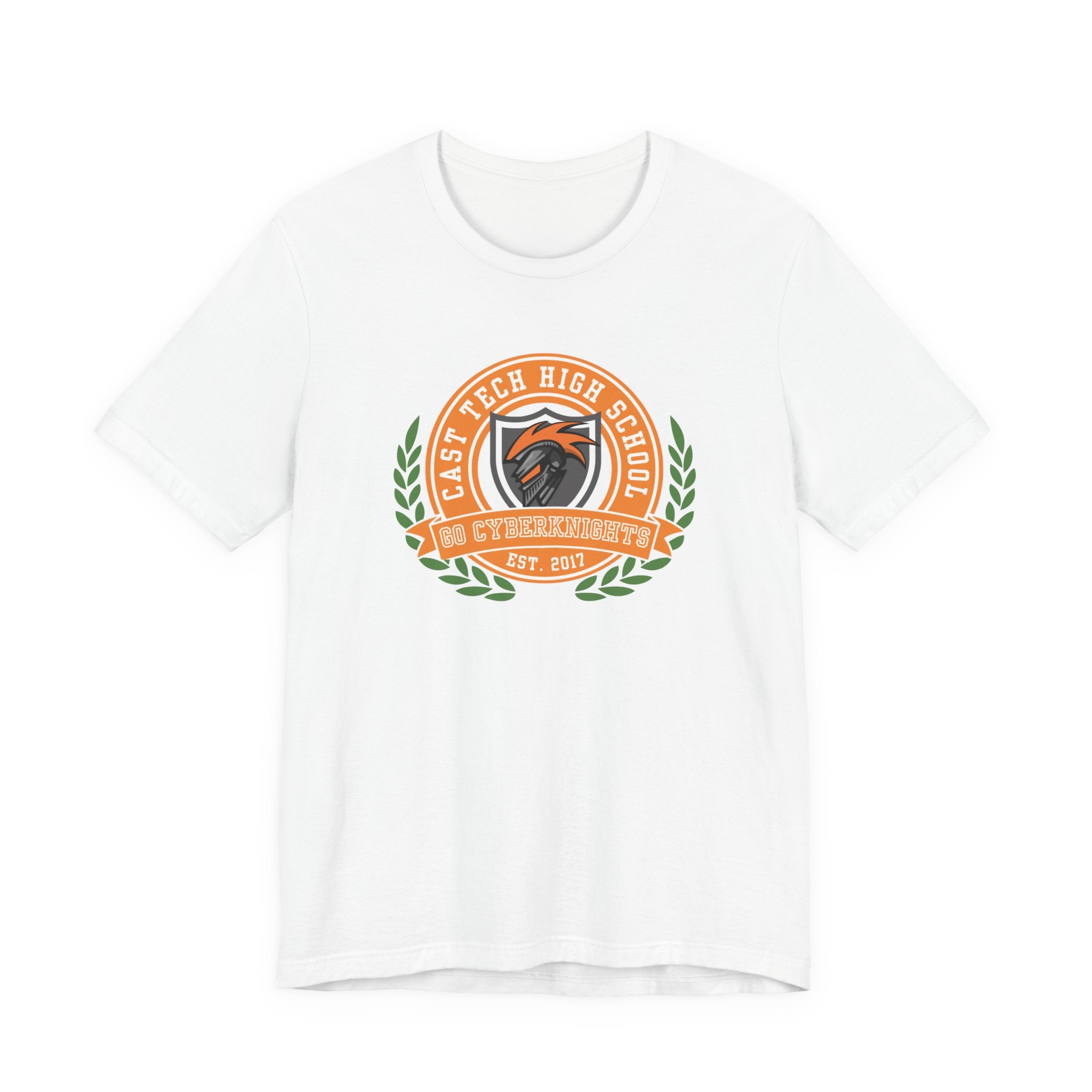 CAST Tech School Spirit Crest Collection Unisex Jersey Tee - Perfect for School Events and Family Gatherings