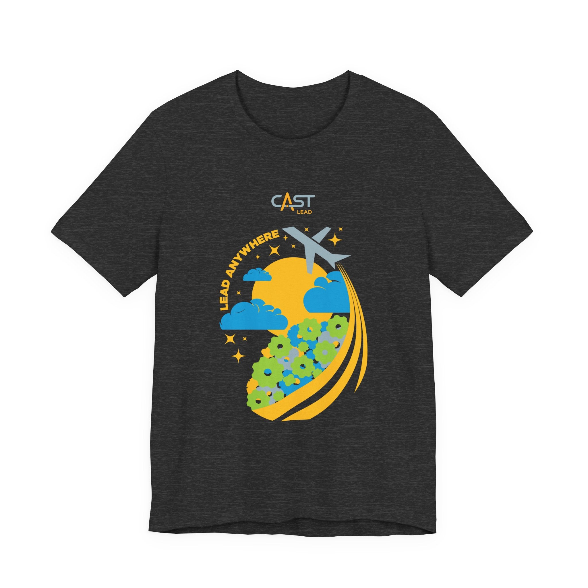 CAST Lead Lead Anywhere Jon Rodz Collection Unisex Jersey Tee - Perfect for School Events and Family Gatherings